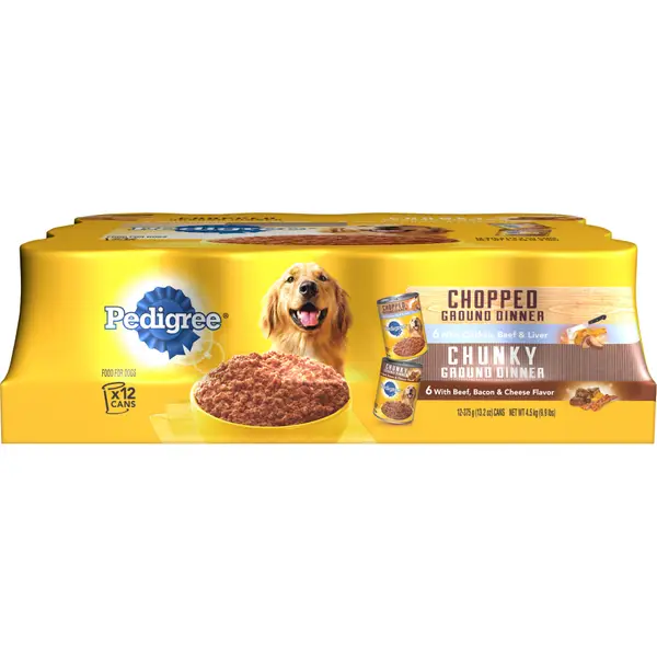 Pedigree 12 Pack Meaty Ground Dinner Dog Food