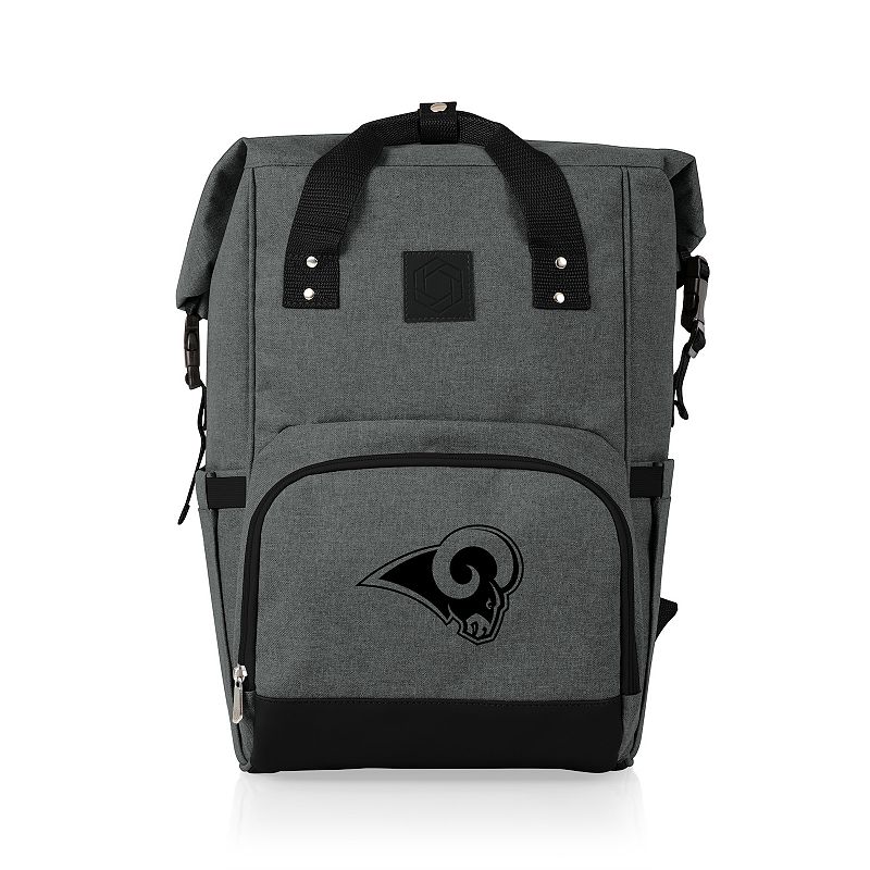 Picnic Time Los Angeles Rams On The Go Roll-Top Cooler Backpack