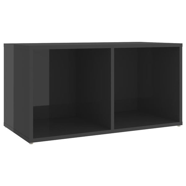 TV Cabinets 2 pcs High Gloss Gray 28.3