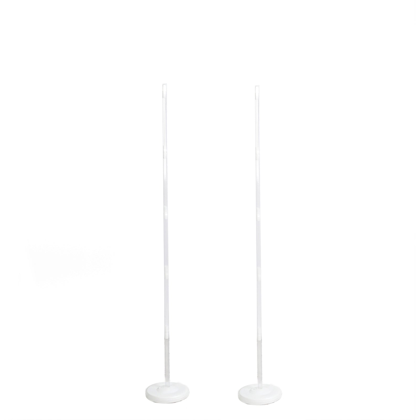 2 Pack White Balloon Column Stand Kit, Balloon Towers - 5ft