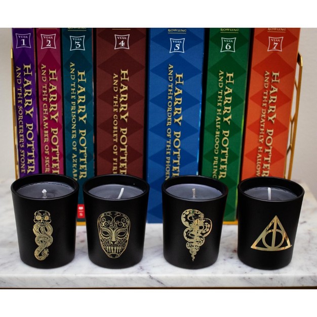 Ukonic Harry Potter Dark Arts Scented Soy Wax Candle Collection Set Of 4