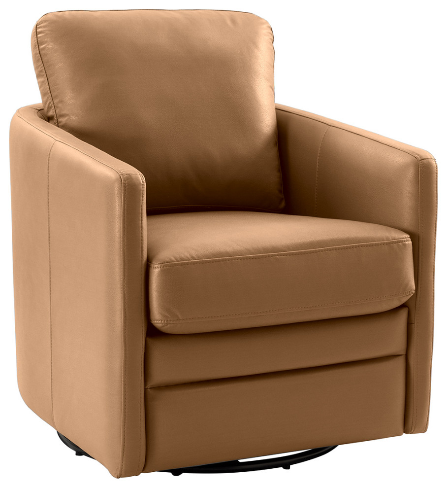 Leather 27.8 quotAccent Chairs   Contemporary   Armchairs And Accent Chairs   by Karat Home  Houzz