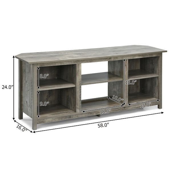 2-Tier Entertainment Media Console Center- - 58