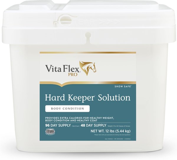 Vita Flex Pro Hard Keeper Solution High Energy Powder Horse Supplement， 12-lb bucket