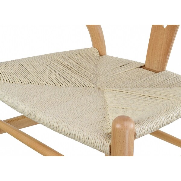 Dining Armchair with Woven Paper-cord Seat