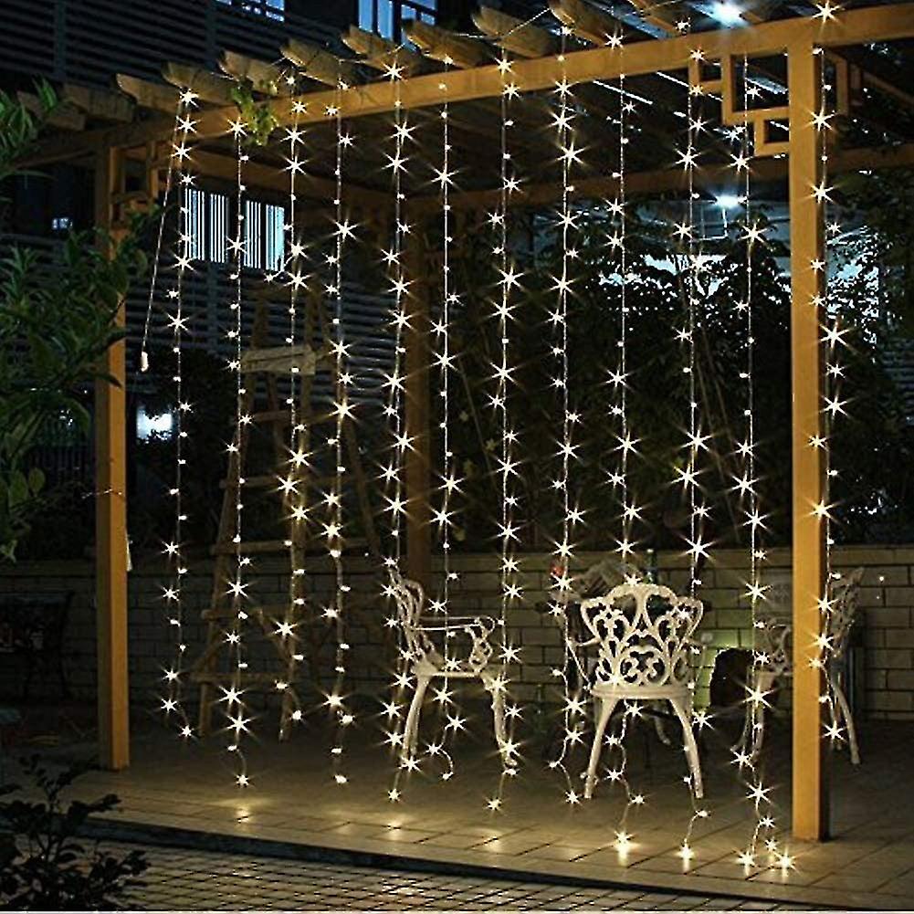 Curtain Lights 300 Led Wedding Party Christmas Usb 3x3m