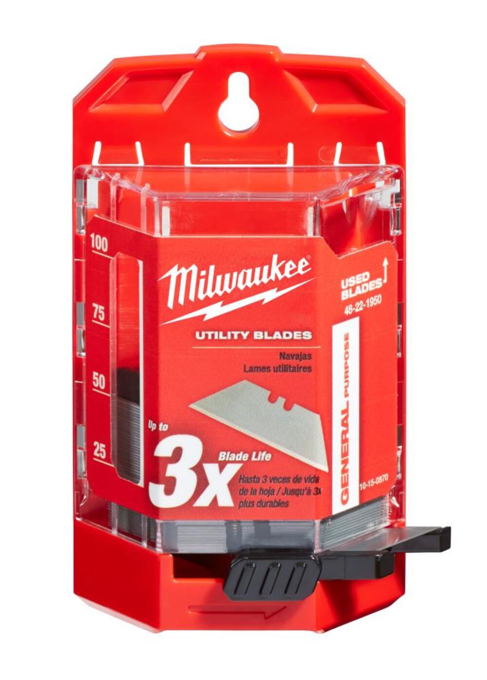 Milwaukee 50-Piece General Purpose Utility Blades with Dispenser 48-22-1950 from Milwaukee