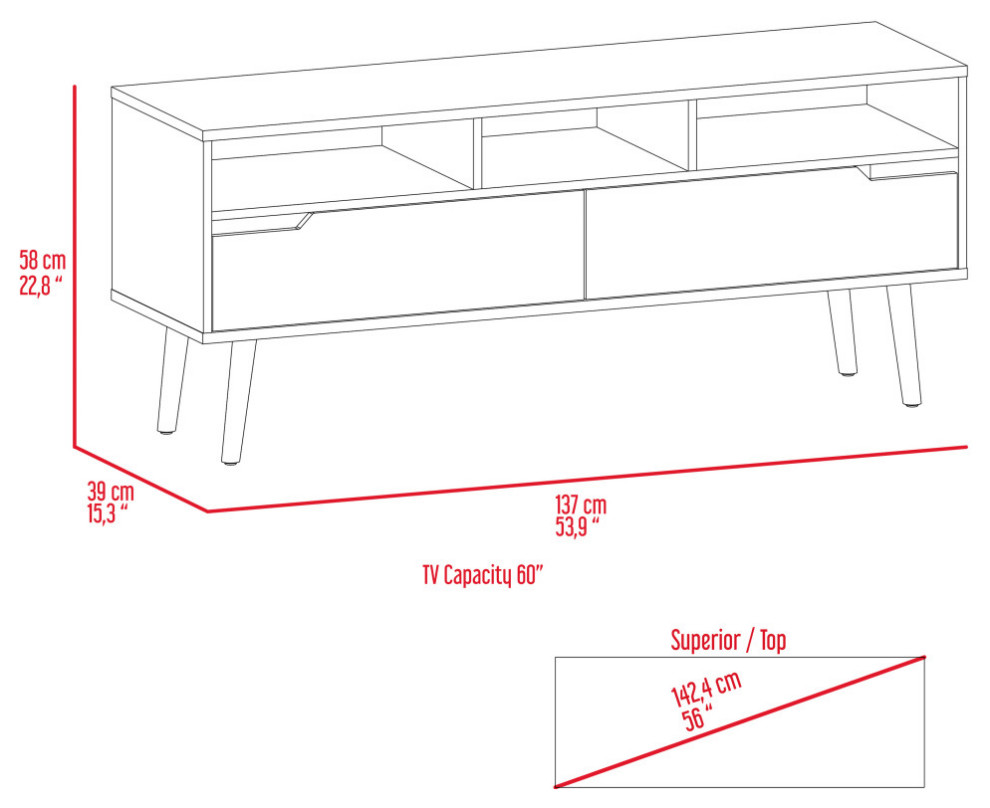 Hamburg Tv Stand   Midcentury   Entertainment Centers And Tv Stands   by FM FURNITURE LLC  Houzz