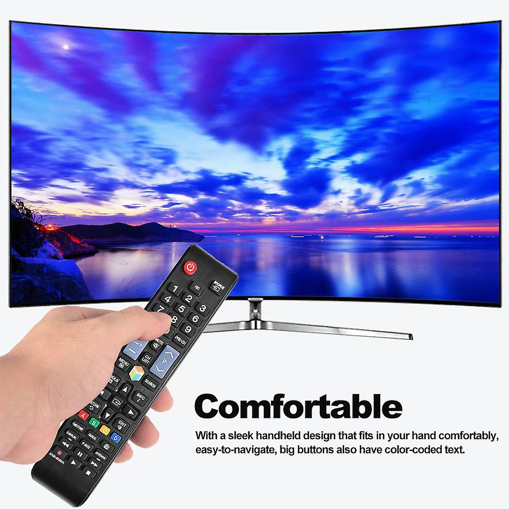 Universal Tv Remote Control Wireless Smart Controller Replacement For Samsung Hdtv Led Smart Digital Tv Black