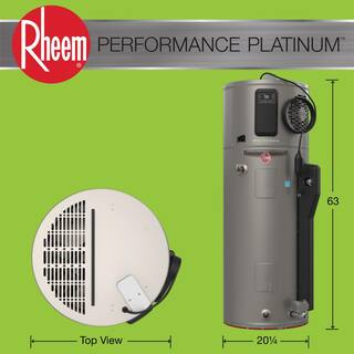 Rheem ProTerra 40 gal. Tall 0-Watt Element Residential Electric Water Heater wLeak Detection Auto Shutoff  10-Year Warranty XE40T10HMS00U0