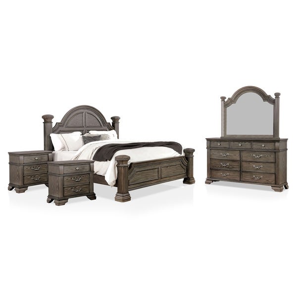 Stroh Traditional 5-Piece Bedroom Set with USB by Furniture of America - - 37051271