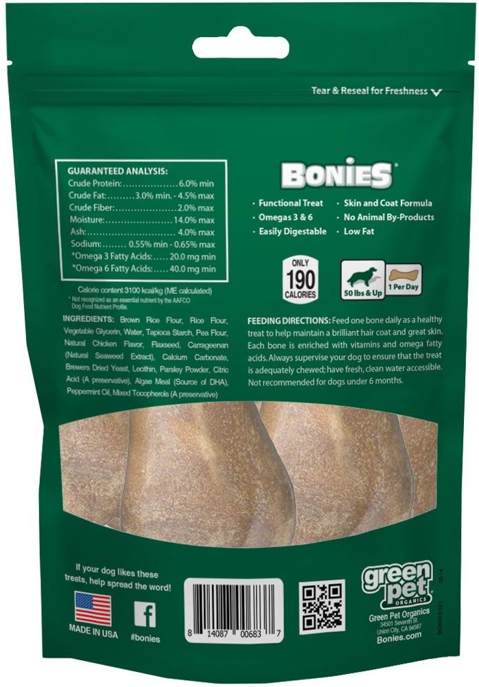 BONIES Skin and Coat Formula Large Dog Treats