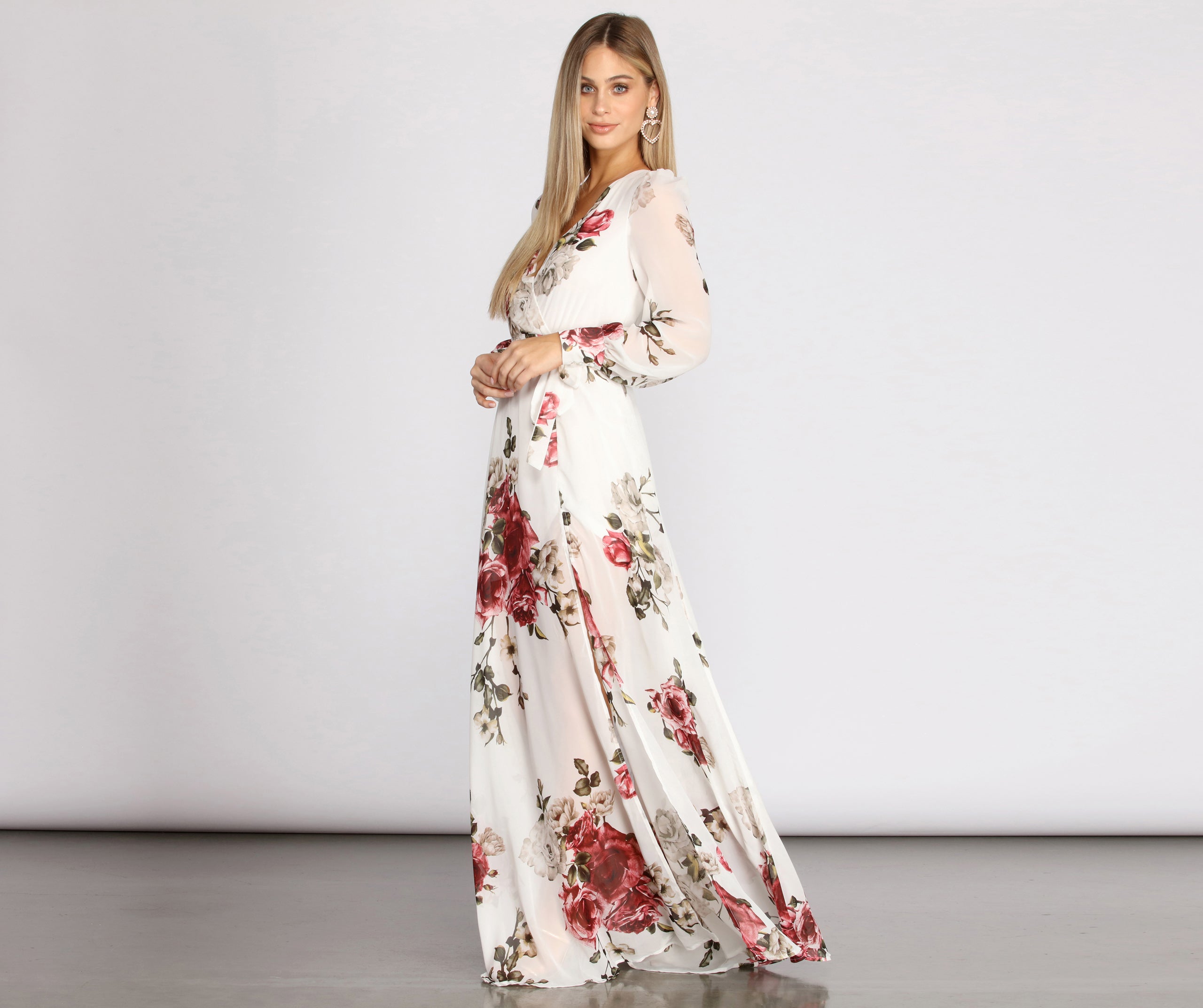 Rita Floral Chiffon Dress