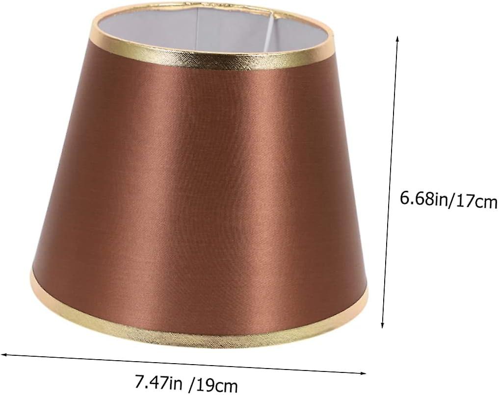 Fabric Lampshade Replacement for Floor and Pendant Lights - Burlap Coffee Shade - 19x19x17cm