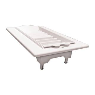 8 in. x 4 in. Plastic 2-Way CeilingSidewall Register RGS84