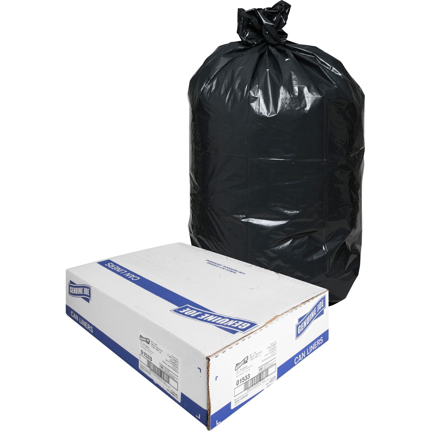 Heavy-Duty Trash Can Liners by Genuine Joe GJO01533