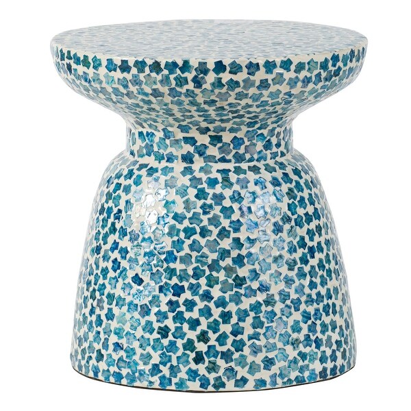 AandB Home 16inch Mosaic Tile Chalice Stool