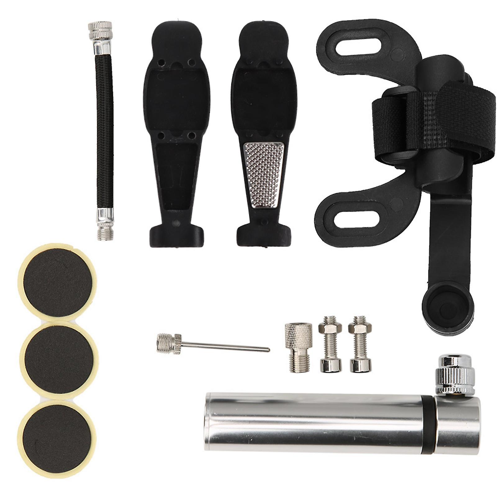 Bike Tire Repair Kit Mini Bike Pump Repair Kit Accessory For Road Mountain Bikessilver