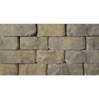 Oldcastle Beltis 4 in. x 11 in. x 6 in. Tan Charcoal Concrete Retaining Wall Block Pallet (140-PiecesPallet) 16253217