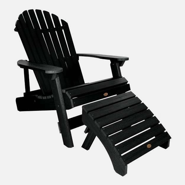 King Hamilton Folding Patio Adirondack Chair amp Ottoman Highwood