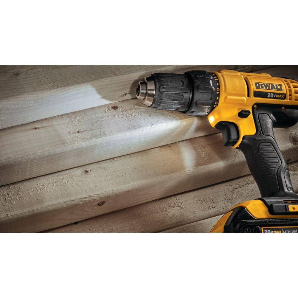 DEWALT 20V MAX Cordless 1/2 in. Drill/Driver, (2) 20V 1.3Ah Batteries, Charger and Bag DCD771C2