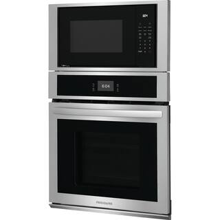 Frigidaire 27 in. Electric Wall OvenMicrowave Combination in Stainless Steel FCWM2727AS