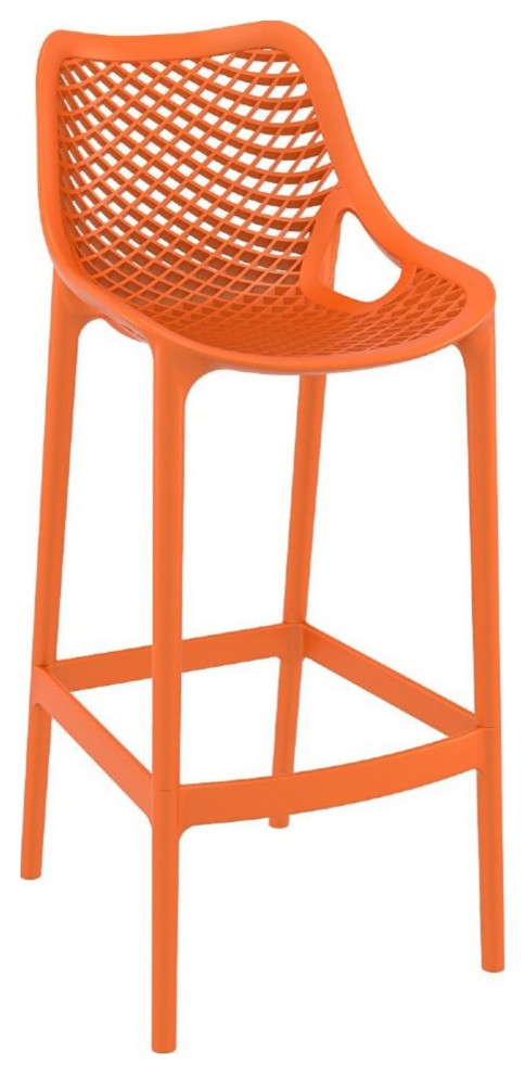 Air Bar Stool Orange   Contemporary   Outdoor Bar Stools And Counter Stools   by Serenity Health  ampHome Decor  Houzz