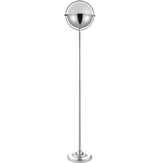 Rensa Floor Lamp Chrome Safavieh