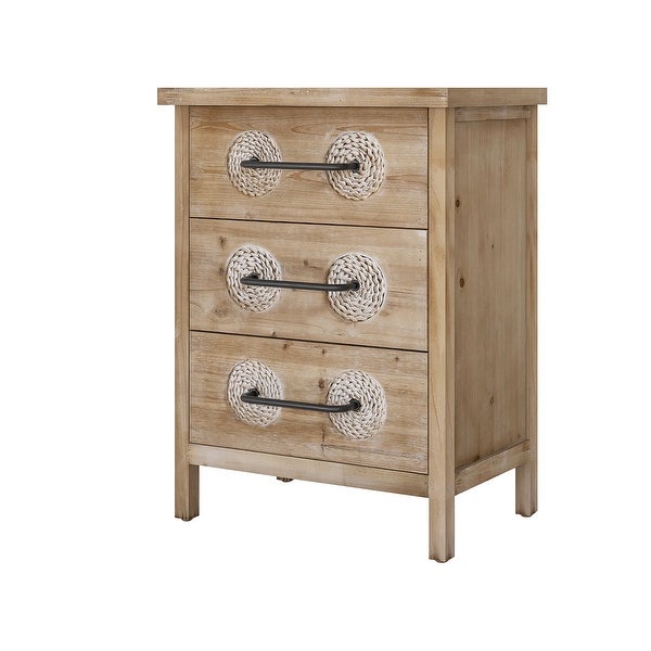 Accent Storage Cabinet Retro Wooden Chest - - 37218266