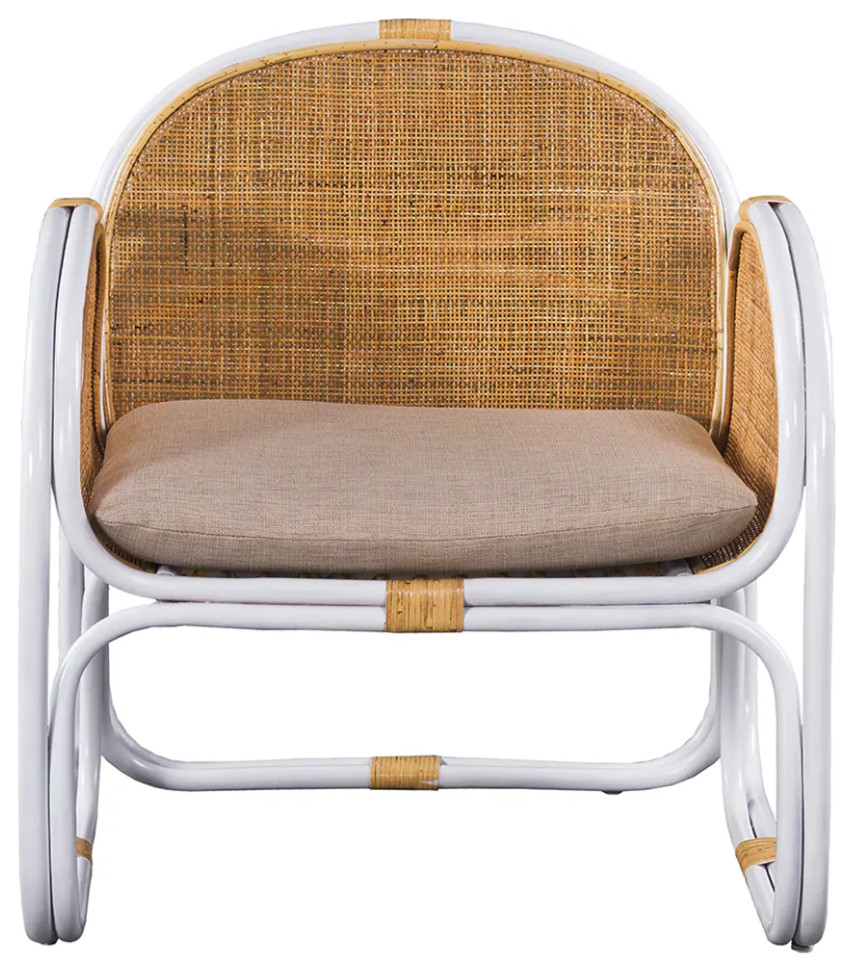 Matthew Izzo Home Latitude Caned Lounge Chair   Tropical   Armchairs And Accent Chairs   by Matthew Izzo  Houzz