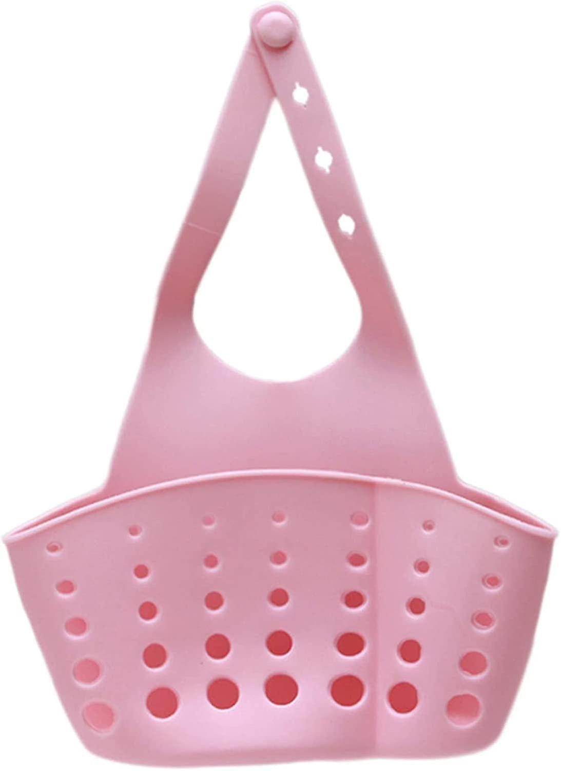 Kitchen Sink Hanging Basket Adjustable Snap Sponge Drain Rack For Washing Tools (b-l2)