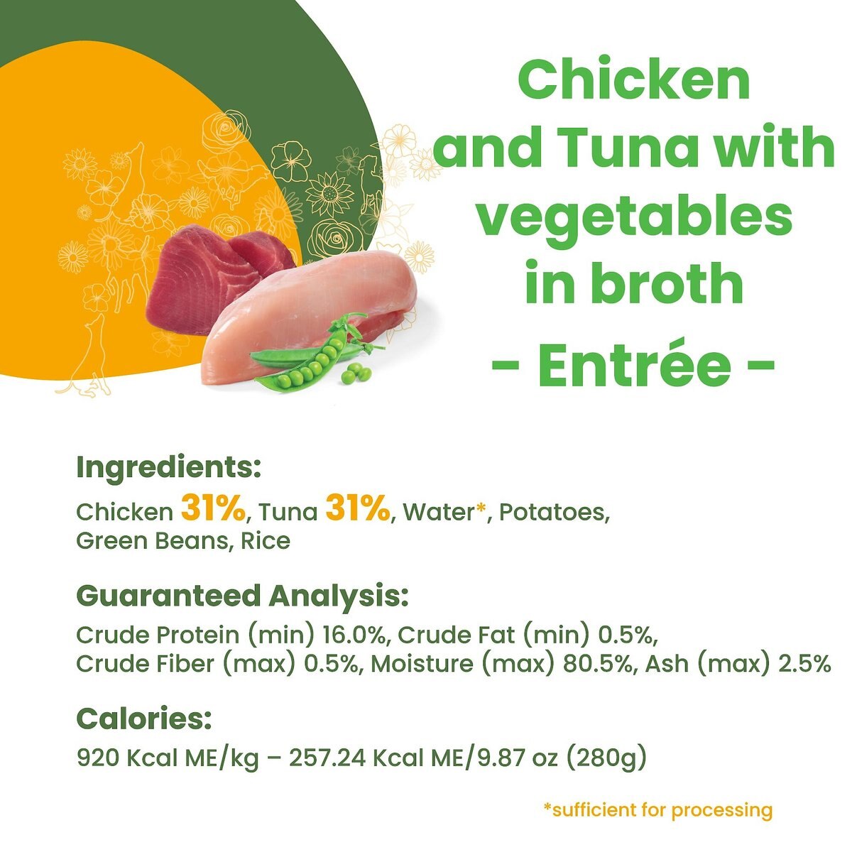 Almo Nature HQS Natural Chicken and Tuna with Vegetables Canned Dog Food