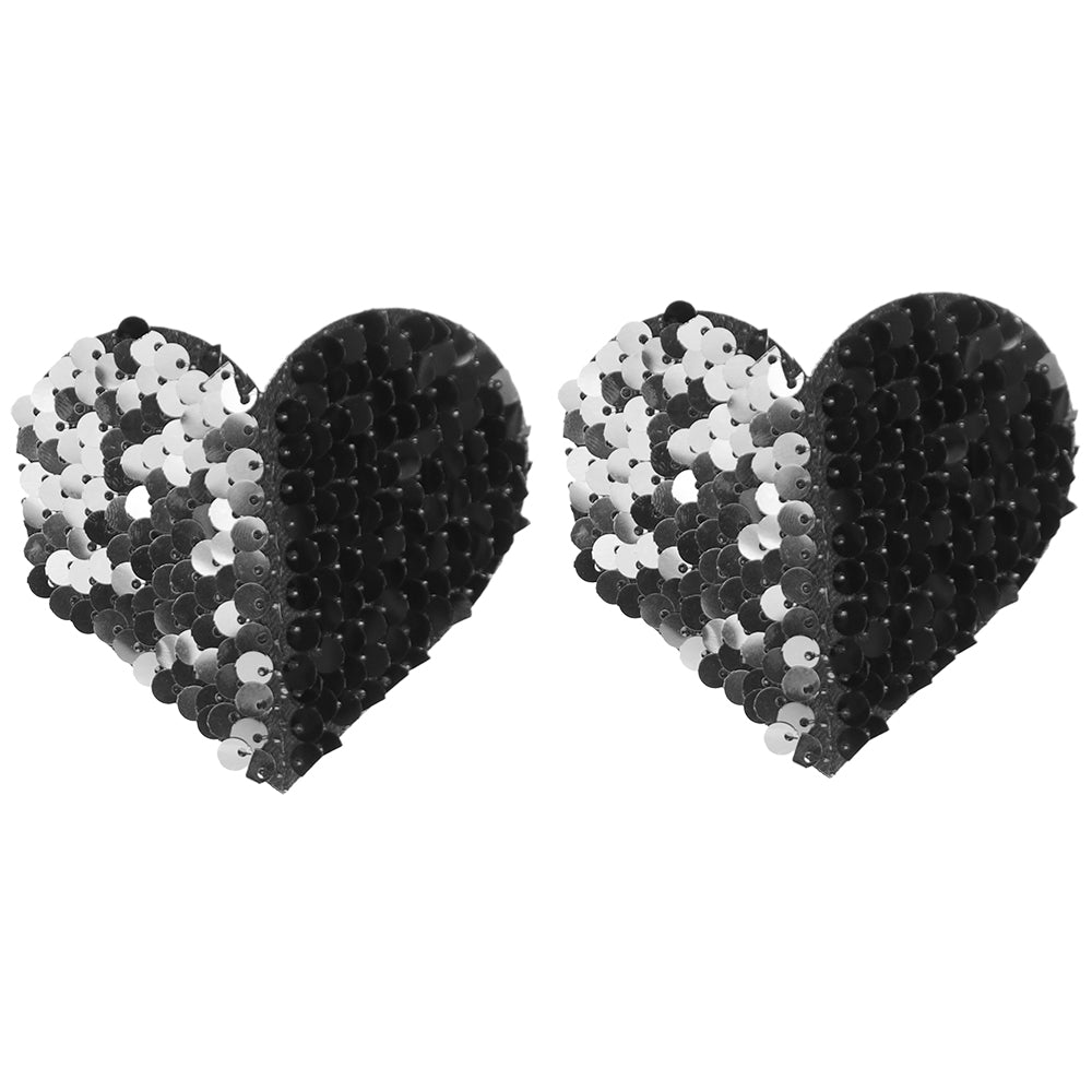 Reversible Heart Sequin Nipple Pasties