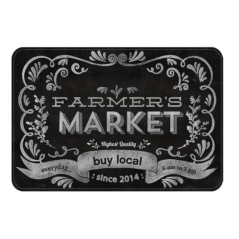 Farmer's Market Neoprene Kitchen Mat - 22 x 31