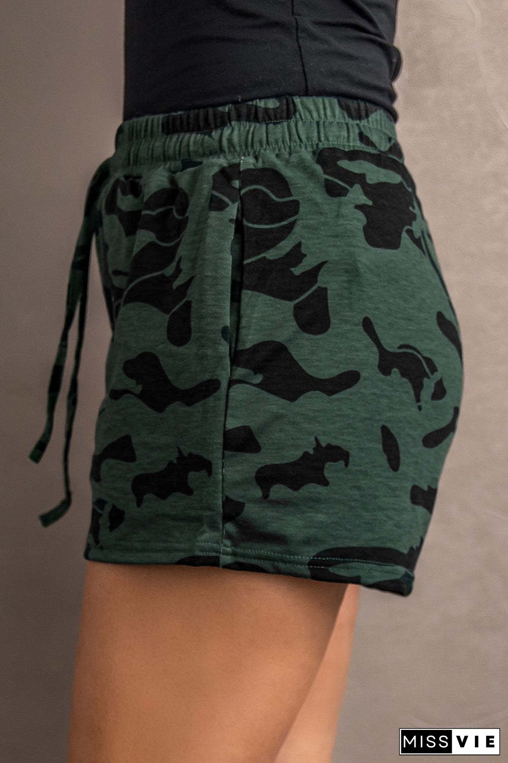 ARMY GREEN CASUAL SHORTS