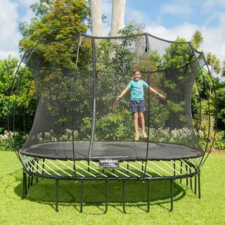 SPRINGFREE Kids 11 ft. Outdoor Large Square Trampoline with Enclosure S113