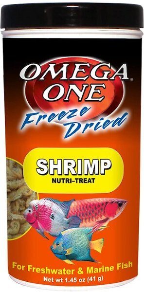 Omega One Freeze-Dried Shrimp Freshwater and Marine Fish Treat