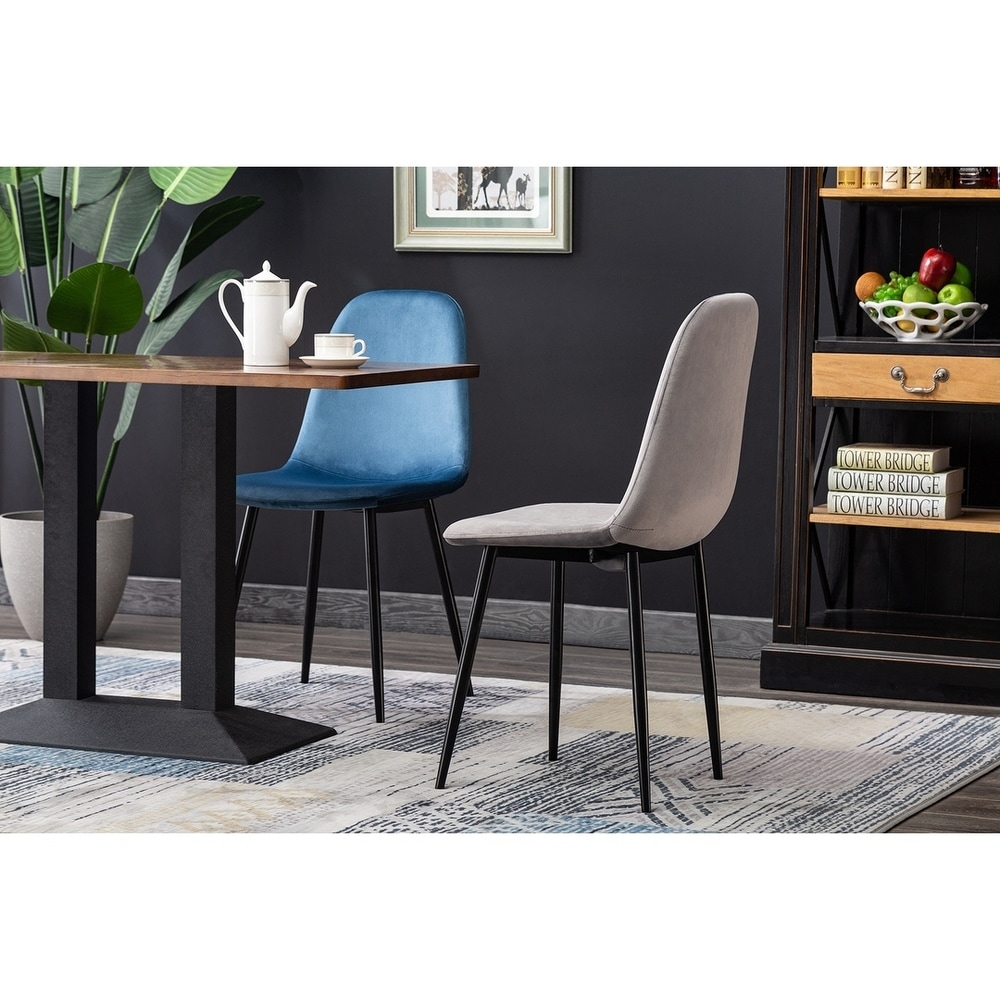 Porthos Home Larisa Dining Room Chair  Velvet And Metal