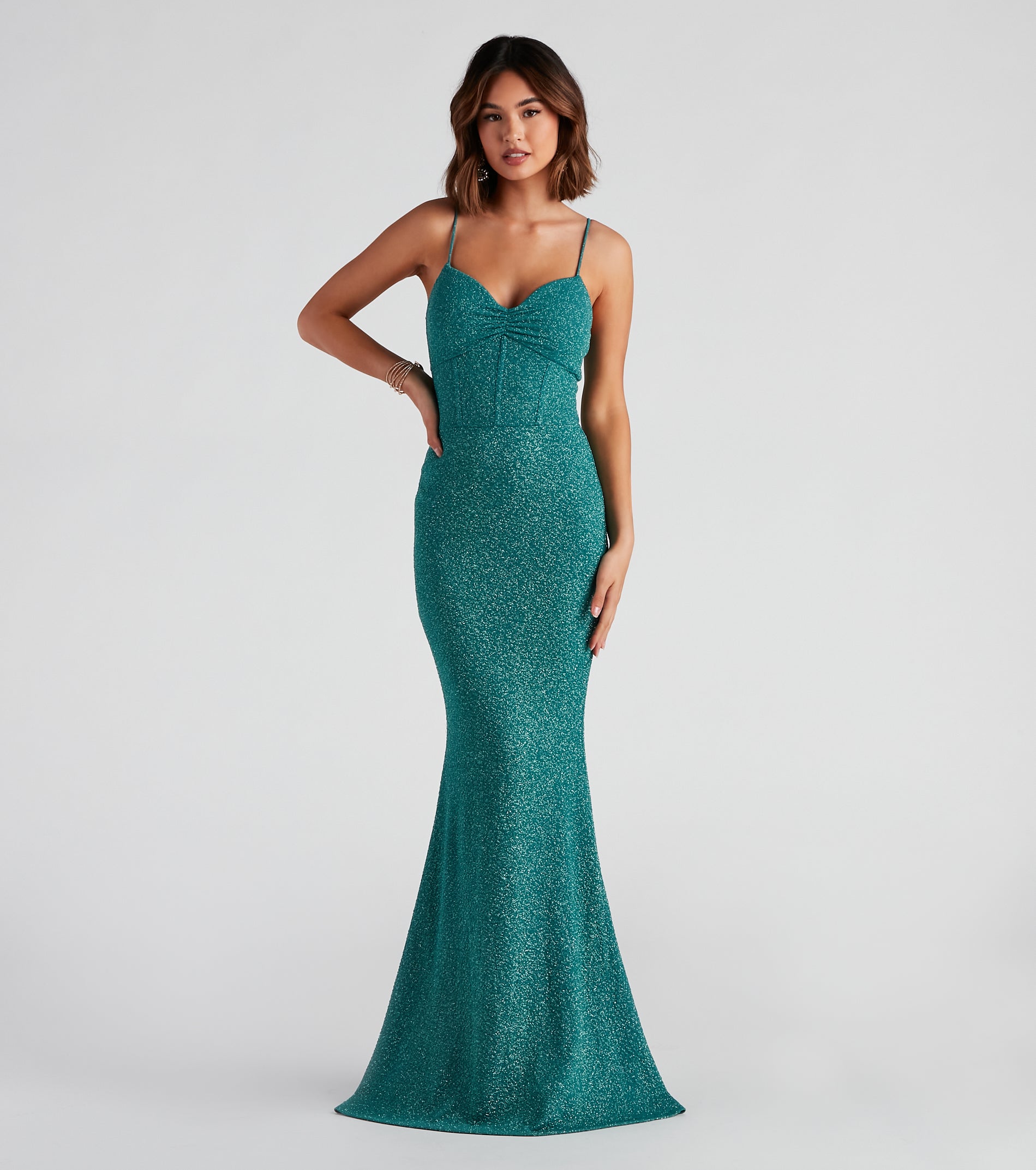 Kelsie Formal Glitter Mermaid Dress