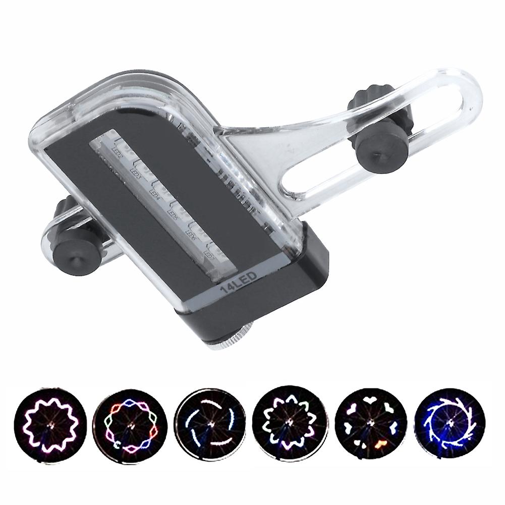 14 Led Bicycle Bike Doublesided Wheels 30 Pictures True Color Light Dual Sense Night Lamp