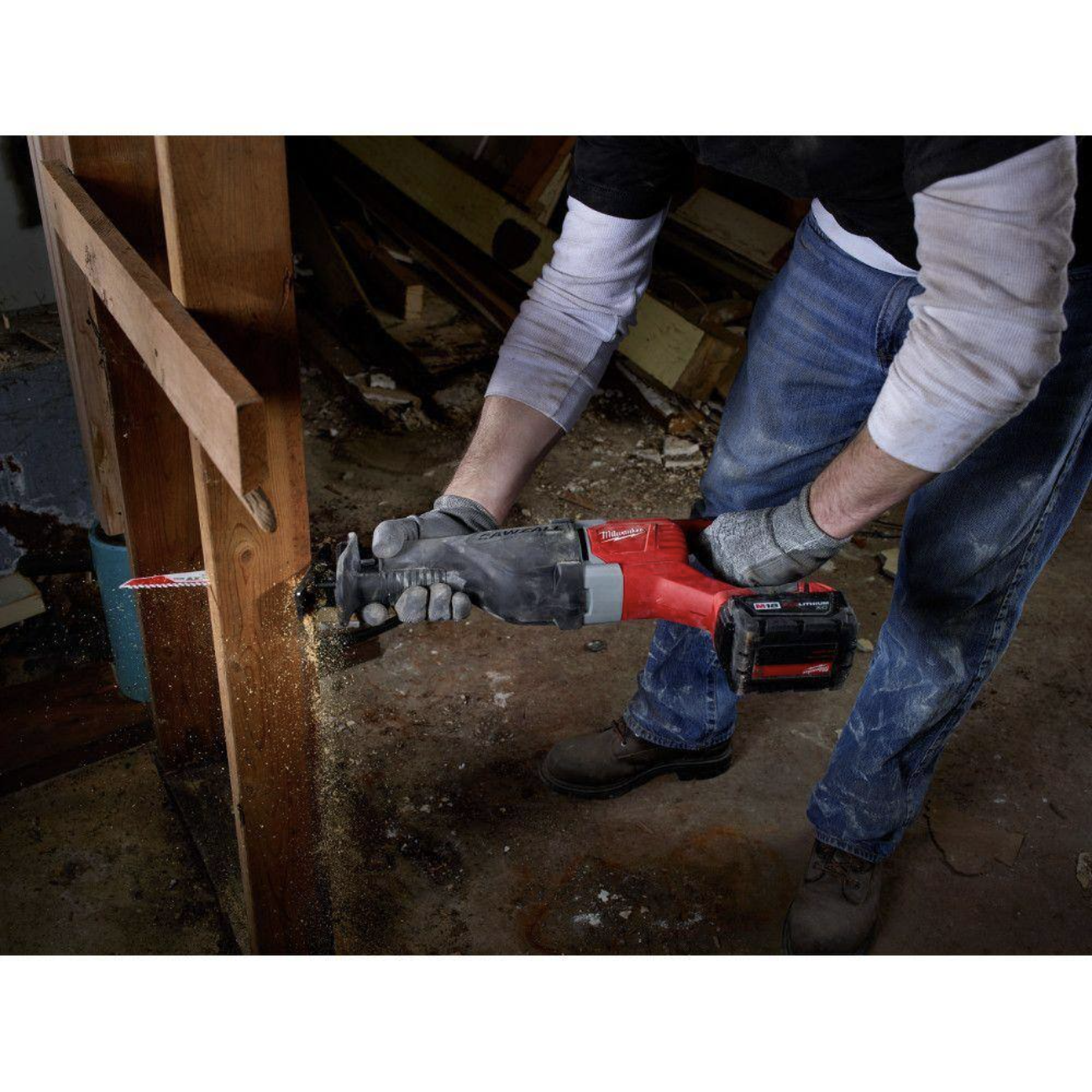 Milwaukee M18 18V Lithium-Ion Cordless SAWZALL Reciprocating Saw W/ 3.0Ah Battery and Charger