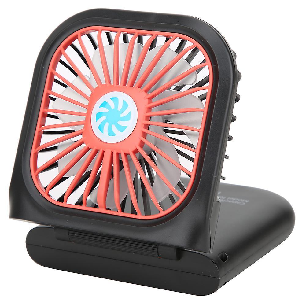 Portable Folding Mini Fan Hanging Desktop Fan USB Rechargeable for Home Outdoor SportsBlack