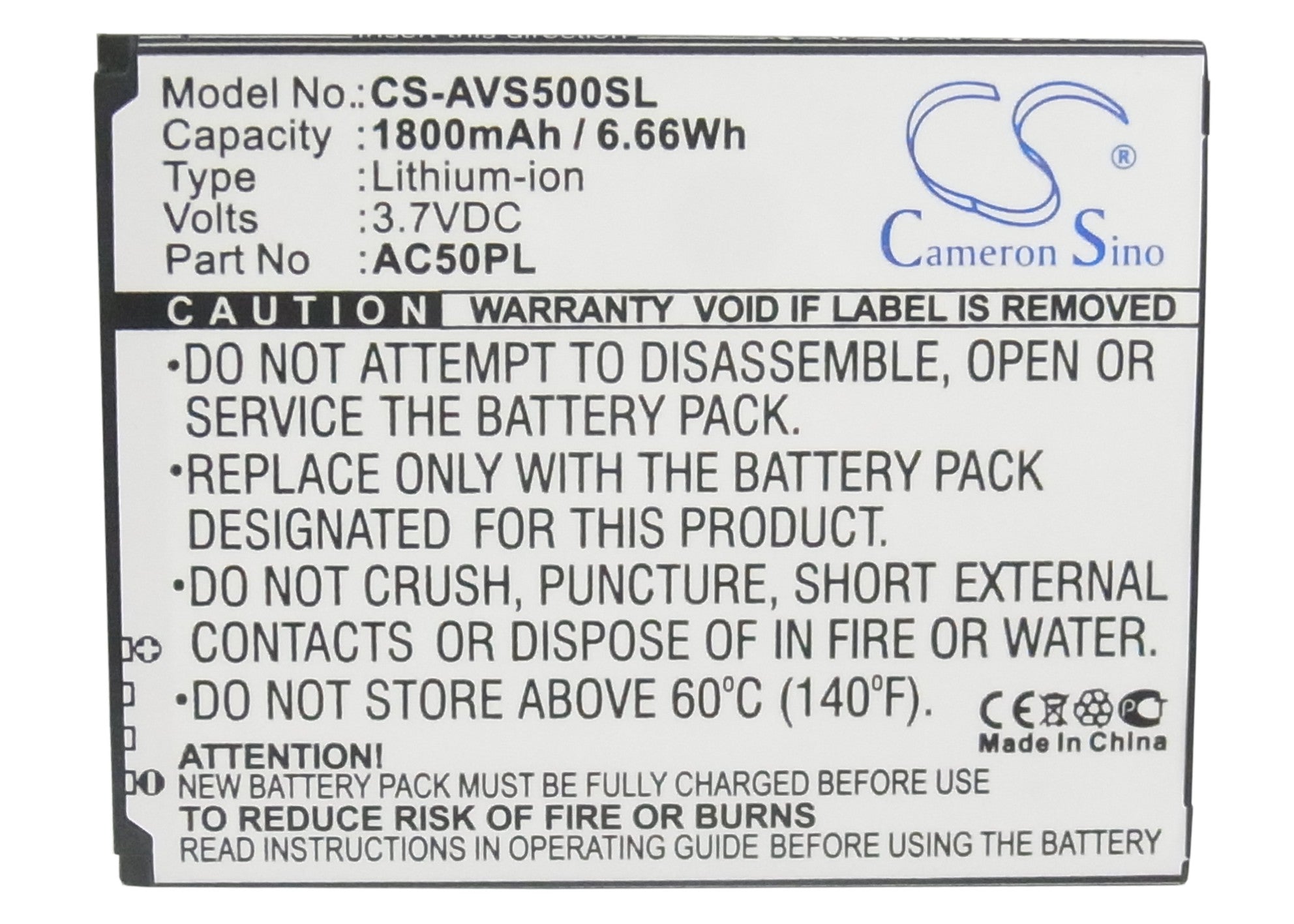 Archos 50 50 Helium 4G 50 Platinum A50C Platinum P Replacement Battery BatteryClerkcom Mobile Phone