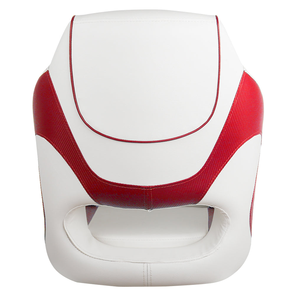 Seamander SC3 series Premier Pontoon Furniture Bucket Seat， Captain Seat， Colors， White/Red