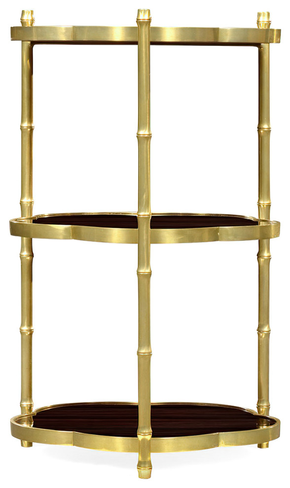 Regency Style Faux Bamboo Etagere   Asian   Side Tables And End Tables   by English Georgian America  Houzz