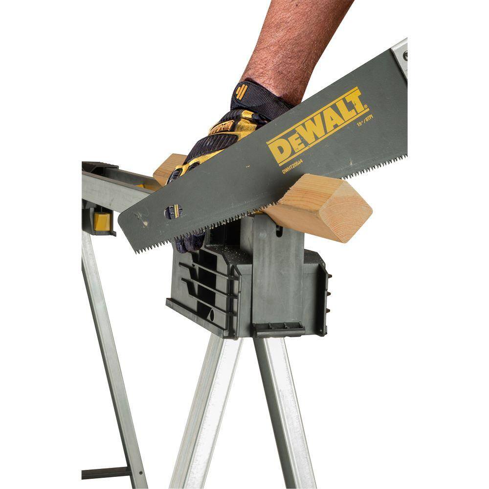 DW 32 in. H Metal Folding Sawhorse DWST11155