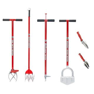 Garden Weasel Deluxe Garden 6-Piece Garden Hand Tool and Long Handled Garden Tool Set 90712