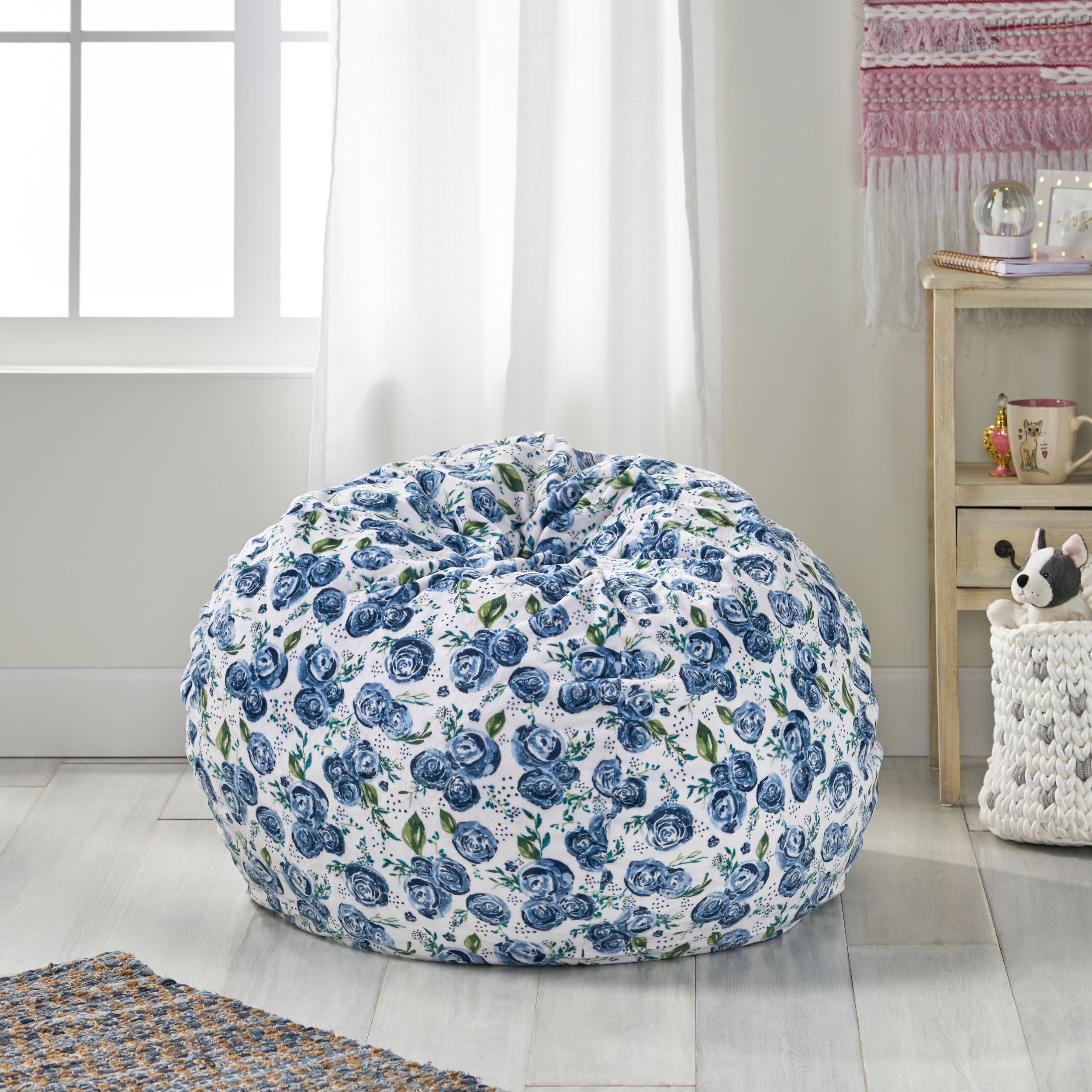 Adison Modern 3 Foot Fabric Bean Bag