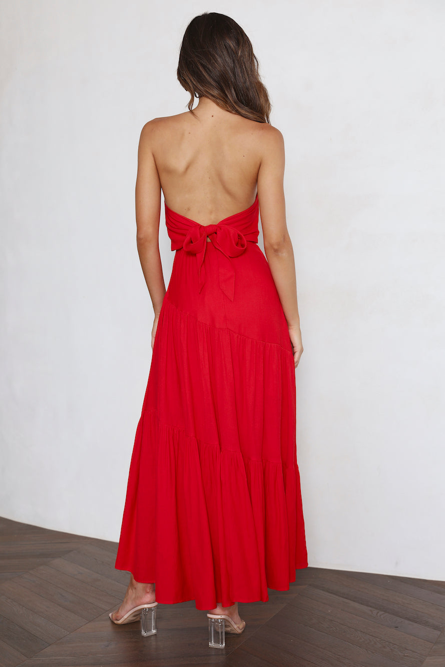 Daydream Look Maxi Dress Red