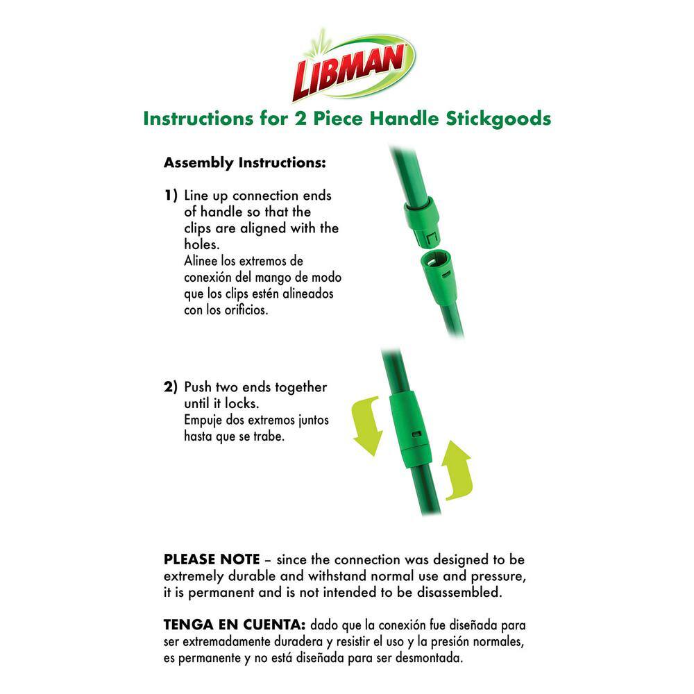 Libman Nitty Gritty Roller Sponge Mop with 2-Piece Handle 1461